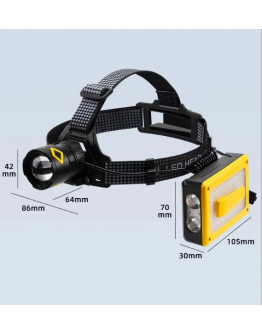F.B.I Pro F-3003 Alüminyum PM10-TG LED Type-C Powerbank ve Solar Şarjlı Kamp Kafa Feneri