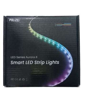 POLİZEİ 10 Mt Animasyonlu Tak Çalıştır Kumandalı Trafolu Rgb Şerit Işık Aydınlatma Şerit Led