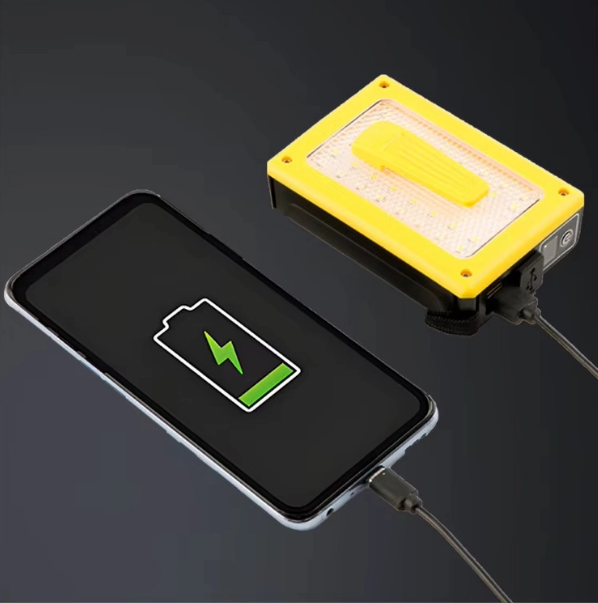 Pro F-3003 Alüminyum PM10-TG LED Type-C Powerbank ve Solar Şarjlı Kamp Kafa Feneri
